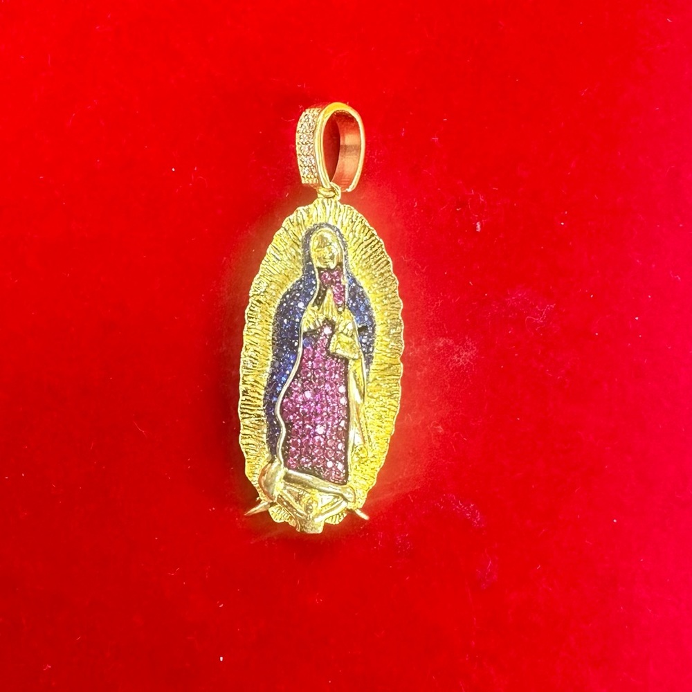 Jesus pendant gold filled silver